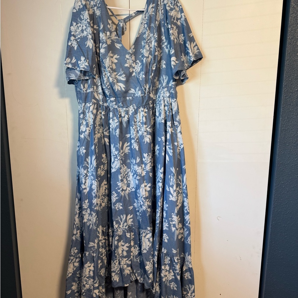 Torrid Floral Blue Dress